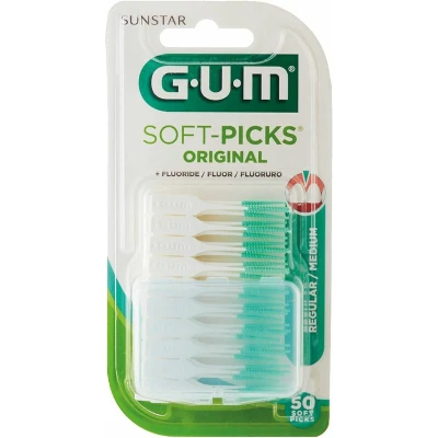 Afbeelding van 8x GUM Soft Picks Original Regular 50 stuks