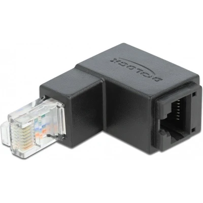 Afbeelding van DeLOCK Adapter RJ 45 Cat.6 Stekker &gt; Stopcontact, 90