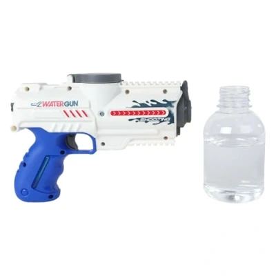 Afbeelding van Sun Fun Waterpistool Elektrisch met Fles Wit/Blauw, 18cm