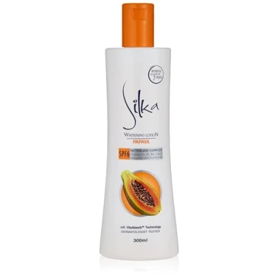 Afbeelding van Silka Skin Lightening lotion papaja met SPF 6, 300 ml