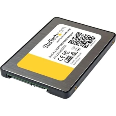 Afbeelding van StarTech.com Dubbele M.2 SATA adapter met RAID 2 x SSD naar 6 Gbit/s 2,5 inch TRIM ondersteuning (25S22M2NGFFR)
