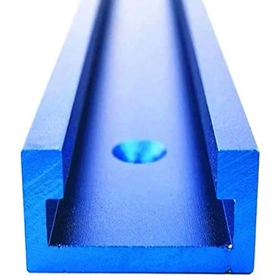 Afbeelding van T Spoor Rail 800mm Blauw Aluminiumlegering Spoor, Verstek Jig voor Houtbewerking