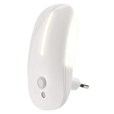 Afbeelding van Lunartec Bewegingsnachtlampje: led nachtlampje met bewegingsmelder en schemersensor (bewegingsmelder, stopcontact, bewegingsmelder)
