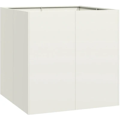 Afbeelding van Plantenbak 80x80x80 cm staal wit