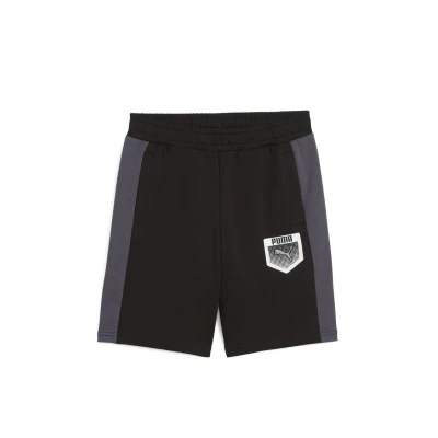 Afbeelding van Active Sports Sweatshort met print voor Heren, Zwart, Maat 15 16Y PUMA