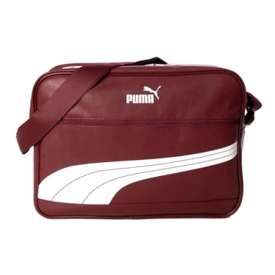 Afbeelding van PUMA Campus Reporter Retro Schoudertas, uniseks, Bordeaux/Wit