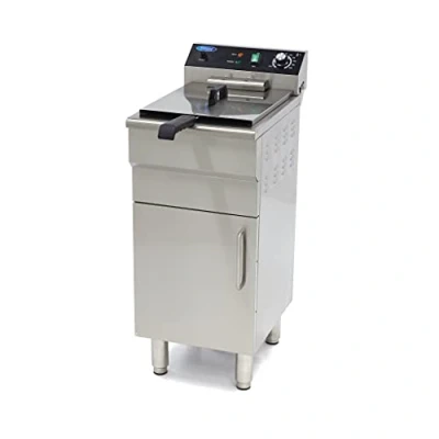 Afbeelding van Maxima Frituurpan 16 L 1 Mand met Tapkraan en Opbergruimte Friteuse