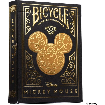 Afbeelding van Pokerkaarten Bicycle Mickey Black/Gold