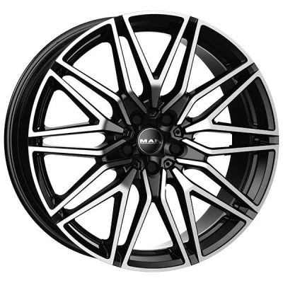 Afbeelding van MAK 5 gat 21duim 112mm lichtmetalen Velg sturm zwart F9521SMBM36WSX 9.5duim 36mm 66.6mm