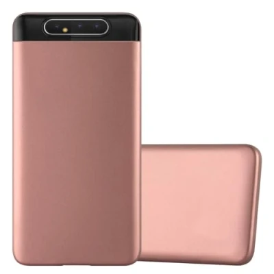 Afbeelding van Cadorabo Hoesje geschikt voor Samsung Galaxy A80 / A90 4G in METALLIC ROSE GOUD Beschermhoes gemaakt van flexibel TPU silicone Case Cover