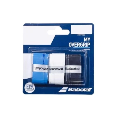 Afbeelding van Babolat Tennis Padel overgrip My Grip 3 Pack zwart/blauw/wit