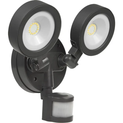 Afbeelding van Maclean Energy MCE368 LED wandlamp met PIR sensor PC + ALU, 20W (1900lm) Neutraal Wit 4000K IP65 Grijs