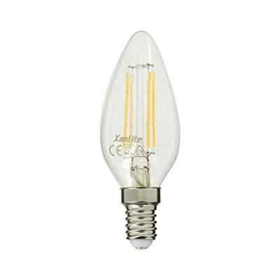Afbeelding van Xanlite Ledlamp, retro, led, fitting E14, stralingshoek 360 graden, ledlamp 4 W, komt overeen met 40 W lamp 470 lumen neutraal wit RFV470FCW