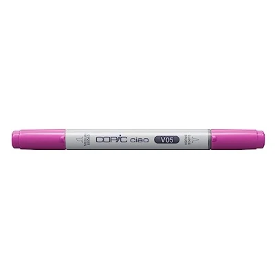 Afbeelding van COPIC Ciao V05, Azalea, Twin Marker met een medium brede punt en &quot;Brush&quot; punt.