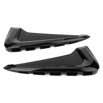 Afbeelding van Zijventilatiehoes, zijventilatiebekleding, 2 stuks zwarte zijventilatieafdekking trim decor auto accessoires geschikt vervanging voor X5 F15 2014 2018