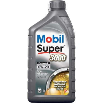 Afbeelding van Mobil Super 3000 Formula P 0W 20 1L Motorolie 157515 PEUGEOT: 208 I Hatchback, 2008 Estate, 308 SW 2, CITROËN: C3 III, C4 II Cactus, Berlingo