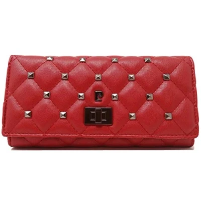 Afbeelding van Pierre Cardin Damesportemonnee, mooi, groot, ruim, kunstleer, cadeau, portemonnee met portemonnee, leer, bankbiljettenhouder, meisjesportemonnee, Rood, Stijlvol