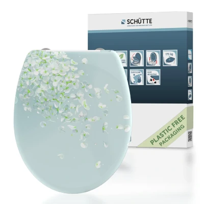 Afbeelding van Toiletbril met soft close quick release FLOWER IN THE WIND