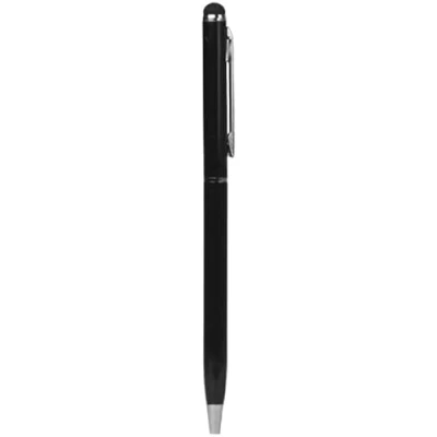 Afbeelding van Universele Stylus Pen Met Soft Tip en Balpen Geschikt Voor Smartphone Tablet iPad Zwart