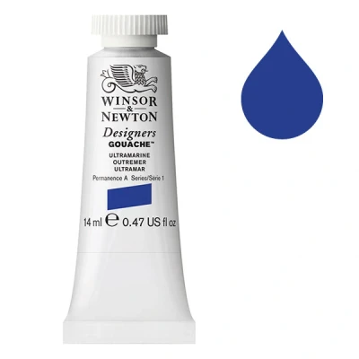 Image de Winsor &amp; Newton Designers gouache 660 (14 ml) outremer