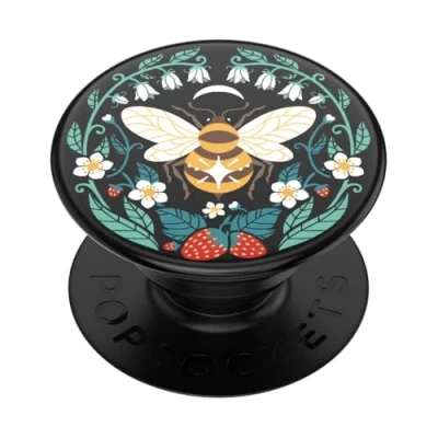 Image de PopSockets PopGrip Support et Grip pour Smartphone Tablette avec un Top Interchangeable Bee Boho