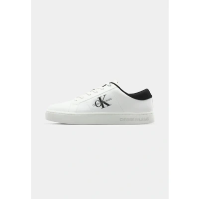 Afbeelding van Calvin Klein Jeans Classic Cupsole Sneakers laag, Heren, Maat: 41, Bright white/black Leer