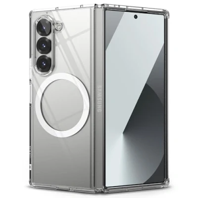 Afbeelding van Ringke beschermhoes compatibel met Samsung Z Fold 6 [Fusion Magnetic], magnetisch, transparant, ultradun, robuust, stijf, achterkant, zacht, schokbestendig, voor Galaxy 6,