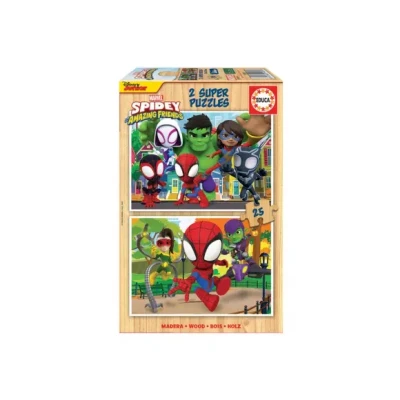 Afbeelding van Puzzel Educa Spidey &amp; His Amazing Friends (2 x 25 pcs)