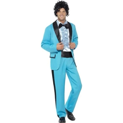Afbeelding van Smiffys 80s Prom King Kostuum M Blauw