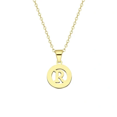 Afbeelding van Lucardi Letter Ketting goldcoloured, Dames, Maat: One Size, Gold/coloured