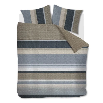 Afbeelding van Beddinghouse Jorren dekbedovertrek Tweepersoons 200x200/220 Blauw Grijs