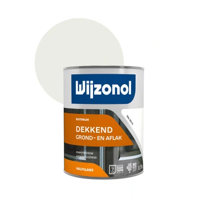 Afbeelding van Wijzonol Dekkend Grond en Aflak Halfglans Ral 9010 750 ml