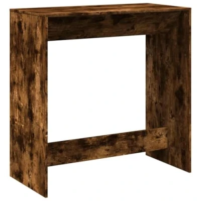 Image de vidaXL Table de bar chêne fumé 102x50x103,5 cm bois d&#039;ingénierie854431