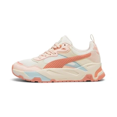 Afbeelding van PUMA Trinity Heren Sneakers Warm White Deeva Peach Island Pink Frosted Dew Maat 42