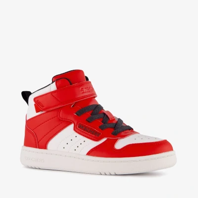 Afbeelding van Skechers Quick Street jongens sneakers rood wit Maat 33 Uitneembare zool