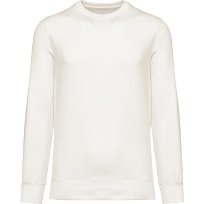 Afbeelding van Native Spirit Ecologische uniseks sweater met ronde hals en afhangende mouwen French Terry NS430 Ivory