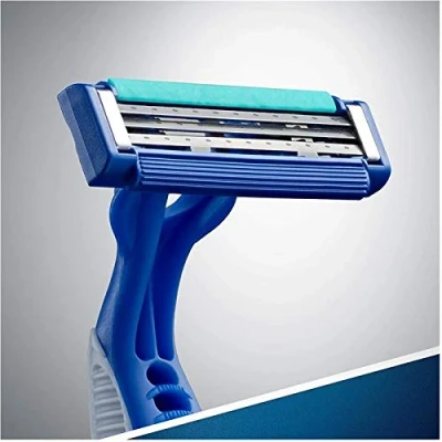Afbeelding van Gillette Blue 3 Simple Wegwerpscheermesjes voor heren, messen, vaste kop, Lubrastrip x8