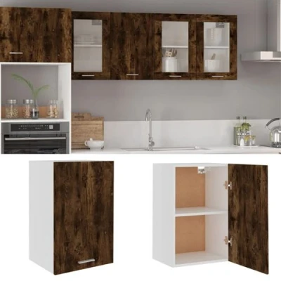 Image de vidaXL Armoire suspendue Chêne fumé 39,5x31x60 cm Bois d&#039;ingénierie
