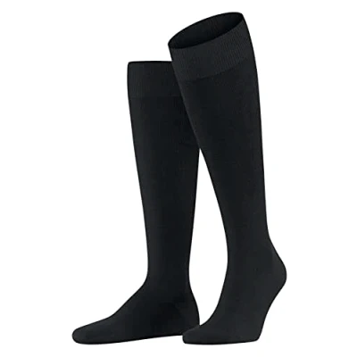 Afbeelding van Falke Energizing WOOL Compression Kniekousen black, Heren, Maat: 43/44, Black