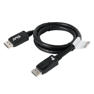 Afbeelding van club3D CAC 2067 DisplayPort kabel Aansluitkabel stekker, stekker 1.00 m Zwart Vlambestendig, 8K UHD