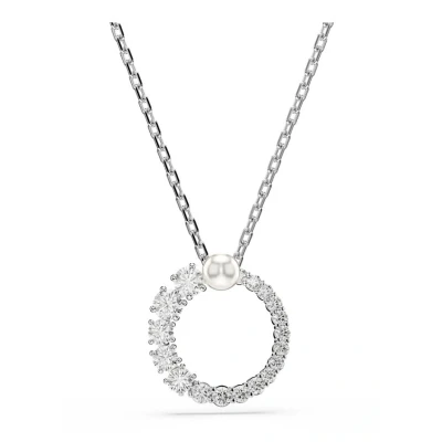Afbeelding van Swarovski dames Matrix ketting met kristal in de kleur Zilver