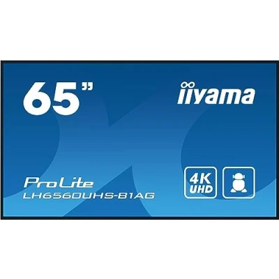 Afbeelding van iiyama LH6560UHS B1AG, Digitaal A kaart, 165,1 cm (65&quot;), LED, 3840 x 2160 Pixels, Wifi, 24/7