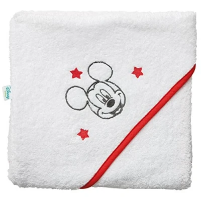 Afbeelding van Babycalin Micky geborduurde badcape 80 x cm (1 stuk)