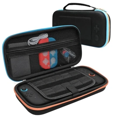 Afbeelding van MANKIW Mallette de transport pour Nintendo Switch 2 avec 10 emplacements cartes jeu (2025) et autres accessoires.