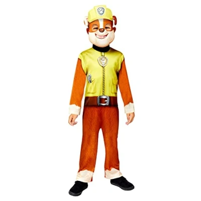 Afbeelding van PAW Patrol Verkleedkleding Rubble Kinderen 110 (4 6 jaar)