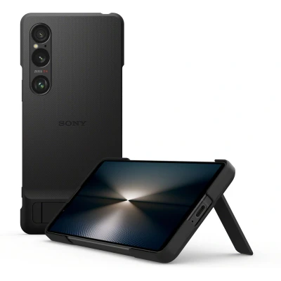 Afbeelding van Sony Xperia 1 VI Back Cover Zwart Met Standaard