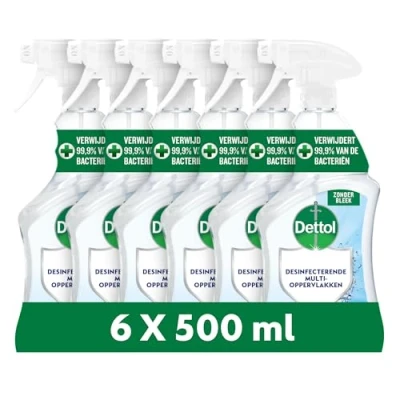 Image de Dettol Hygiënische Multireiniger Spray, 6 x 500 ml, Grootverpakking