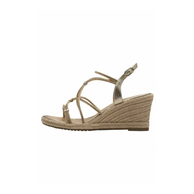 Afbeelding van Tamaris Espadrilles, Dames, Maat: 41, Bronce Textiel/ synthetisch