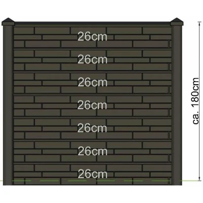 Afbeelding van Berton sleufpaal Reest wit/grijs tussenmodel 246 cm Tuindeco