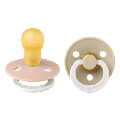 Afbeelding van BiBS Colour Collection Stage 3 Fopspeen 18+ maanden 2 stuks Blush Glow / Vanilla
